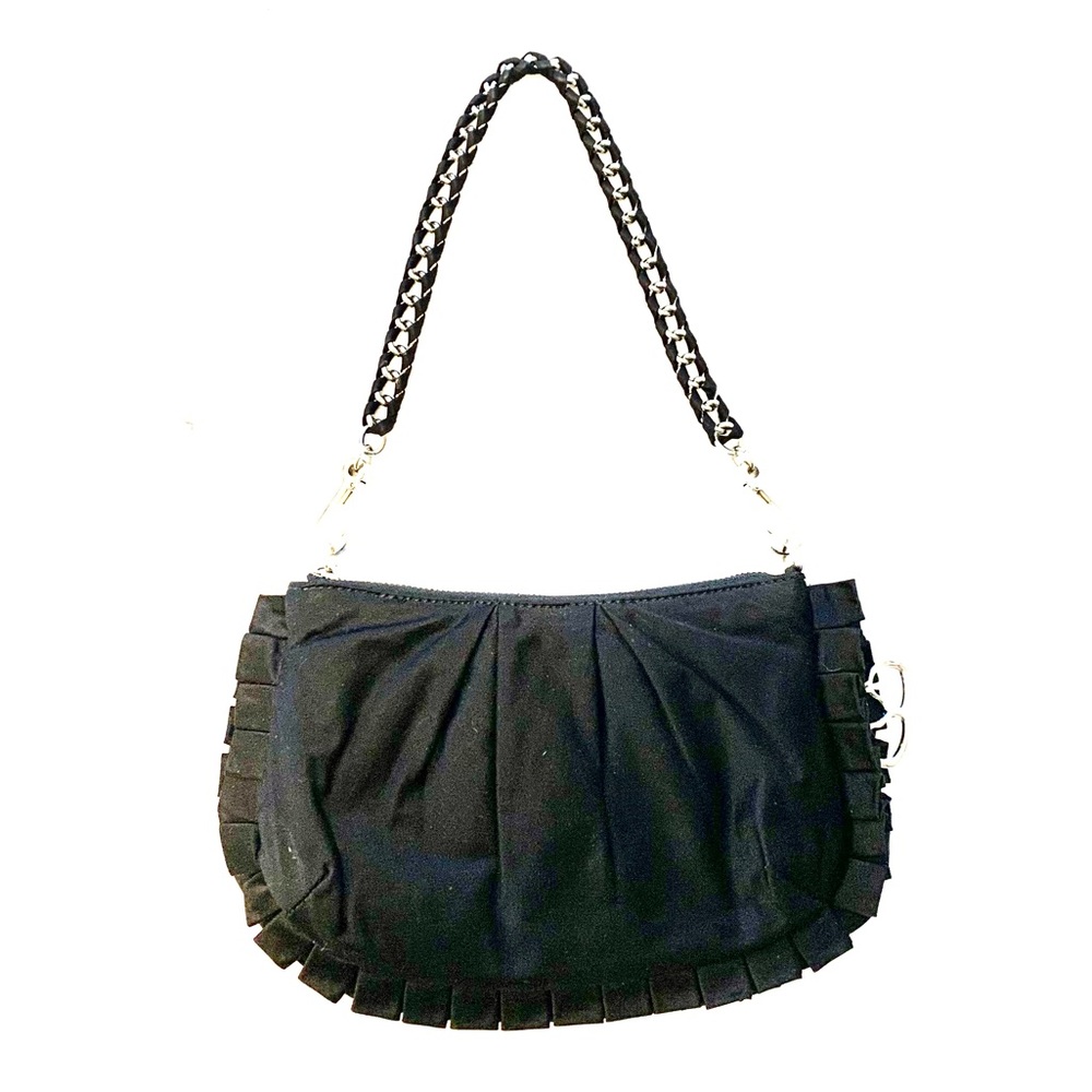 Bebe Satin Ruffle Bag
